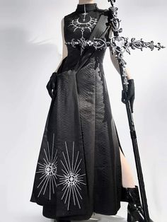 Demon Dress Outfit, The Arcana Oc Outfits, Battle Outfit, Goth Outfit Inspo, Shopping Link, The Oracle, Concept Clothing, Dress Design Sketches, Fantasy Dress