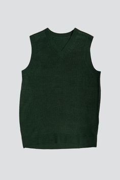 Green Merino Wool Vest from Assembly New York. Made to measure. Ribbed hem and cuffs. - 50% Acrylic, 30% Nylon, 20% Merino Wool - Made in USA - Dry clean only Mom Fall, Wool Vest, Dry Clean Only, Gifts For Brother, British Indian, Merino Wool, Made In Usa, Women Wear, Dry Clean