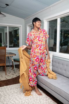 Our pajama sets are like wrapping yourself in a hug from your favorite auntie. With one-of-a-kind prints designed to represent, you'll slide into bed feeling like royalty. The top? Short-sleeved and just loose enough, because we know nobody's got time for feeling stuffy. And these pants – they've got that stretchy waistband, so go ahead and have that extra slice of pie, honey. Plus, pockets! Now, can we talk about this print? It’s a whole mood, showcasing the beauty and grace of Black women. Eve Slice Of Pie, Can We Talk, Fly Girl, Tee Outfit, A Hug, Pajama Top, Pajama Sets, Pj Sets, Tee Shop