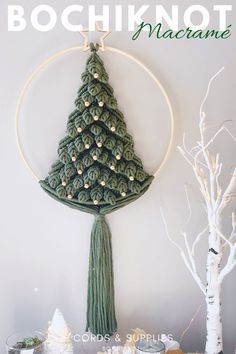 Weave the magic of the holidays with me as I guide you through the steps of crafting a beautiful macrame Christmas tree. Unravel joy, creativity, and festive spirit in every knot! Holiday Macrame, Christmas Tree Village Display, Macrame Wedding Decor, Macrame Cords, Macrame Christmas Tree, Macrame Christmas, Macrame Supplies, Macrame Wedding