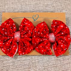 3 Inch Twin Bows On Alligator Clips Handmade Red "Glitter" Valentines Hair Bows, Valentines Bows Hair, Adjustable Red Bow Hair Accessories For Gift, Diy Baby Bows, Toddler Red Hair Bow, Gold Hair Bow, Holiday Hair Bows, Red Hair Bow, Gold Glitter Bow