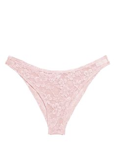 light pink Brazilian style floral-lace detailing cotton lining Just a reminder that this piece must be tried on over your own garments. Brazilian Style, City Dress, Demi Fine Jewelry, Just A Reminder, Iconic Bags, Lace Thong, Summer Beach Wear, Ballet Flat Shoes, Pump Sandals