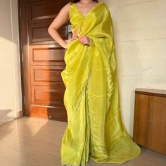 *NEW LUNCH LEMON COLOR SAREE**👉🏻Rate:-1050/-Only*
BEADSMOTI & HANDWORK KHATALI CONCEPT SAREE 
👉🏻Fabric:-Spark light Chinnon Fabric With Boder Moti Hand Work 
👉🏻Blouse:-Chinnon Same As Saree Running blouse
👉🏻Color:-Lemon Type Yellow & Green Combination Mix Shading Spark Light Color 
👉🏻Saree Cut-(5.5Mtr)+(0.80)Mtr Blouse
👉🏻Work:-All Border beads Moti Khatali Work & Body Also Moti Work Butti All Over Saree

👉🏻EXPORT QULITY PRODUCT Plus Size Lehenga, Sabyasachi Sarees, Kids Lehenga Choli, Satin Silk Saree, Mirror Work Lehenga, Designer Sarees Wedding, Crepe Silk Sarees, Saree Work, Pearl Work