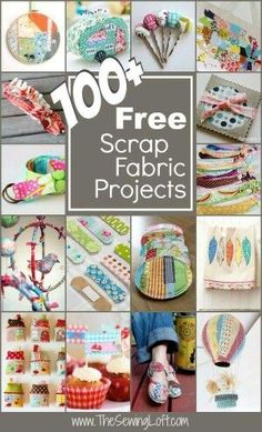 the top 100 free scrap fabric projects