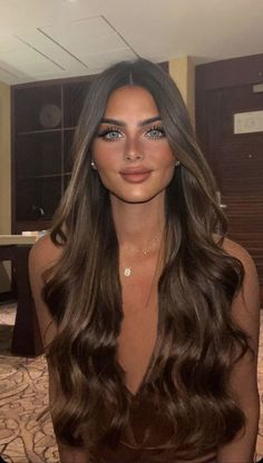 Rambut Brunette, Brown Hair Inspo, Hair Stylies, Voluminous Hair, Very Long Hair, روتين العناية بالبشرة, Hair Inspo Color, Volume Hair, Hair Long