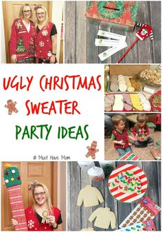 ugly christmas sweater party ideas for adults and children