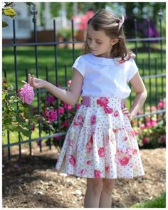 Bonnie 1 Girls Pdf Sewing Patterns, Sewing Courses, Sewing Patterns Girls, Tiered Skirts, Tier Skirt, Sewing For Kids, Tiered Skirt, Vintage Sewing Patterns, Pdf Sewing Patterns