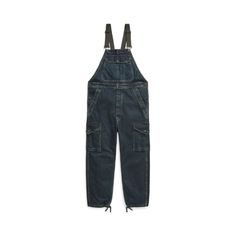 Straight-leg overalls made with 11 oz. Japanese denim. Dyed with true indigo. Inspired by nautical apparel from the ’50s. Button fly. Lightly distressed. Sanforized® to minimize shrinkage. Nautical Outfits, Denim Cargo, Japanese Denim, Ralph Lauren Purple Label, Jumper Shirt, Us Open, The 50s, Formal Shirts, Wimbledon