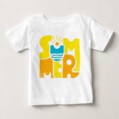 Summer 2 Baby T-shirt, Infant Unisex, Size: 6 Month, White Playful Summer T-shirt With Graphic Design, Playful Graphic Print T-shirt For Summer Adventures, Playful Summer Graphic T-shirt, White Cartoon Print T-shirt For Vacation, Playful Graphic T-shirt For Summer, Playful Graphic Design Summer T-shirt, Fun Graphic Print T-shirt For Summer Activities, White Letter Print T-shirt For Summer Activities, White Letter Print T-shirt For Summer