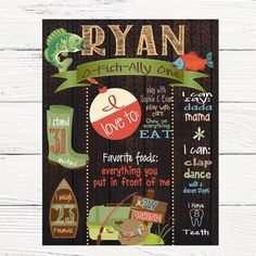 a poster with the words ryan and other things to eat on it's side