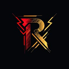 the letter r is made up of different colors and shapes, including red, yellow, and