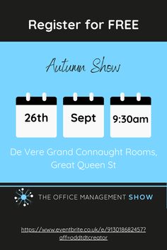 the office management show poster for autumn show