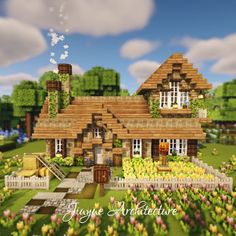 I made a a little bigger rural farmhouse with beautiful courtyard this time. You can play with your friends in cozy and chill vibes. Hope you enjoy my tutorial :) #minecraftcottage #minecraftcrafts #minecraftcottagecore #minecraftaesthetic #minecraftcute #minecraftbuildingideas #minecraftfairycore #minecrafttutorial #minecraftbuilds Minecraft Rural House, Minecraft Farmhouse Ideas, Farmhouse Minecraft, Minecraft Farmhouse, Better Minecraft, Minecraft Farm House, Cozy Minecraft, Build Aesthetic, Houses In Minecraft