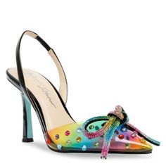 Betsey Johnson "Deede" Embellished Rainbow Slingback Dress Pumps Size 6m. Sold Out Online! New Without Box. Never Worn. Bottom Soles Has Pen Marks From The Store. See Photos For Details And Measurements. You Will Get Exactly As Pictured! No Original Box. Feel Free To Ask Questions. All Sales Are Final! No Returns. Thanks For Looking. New To Posh? Get $10 To Spend Using My Code To Sign Up: Beadsatbp Glamorous Pink Slingback Pumps For Party, Elegant Multicolor Party Heels, Glamorous Pink Slingback Pumps For Spring, Summer Party Slingback Pumps With Rhinestones, Multicolor Slingback Heels For Party, Summer Slingback Pumps For Prom, Summer Prom Slingback Pumps, Blue Fitted Slingback Pumps For Party, Fitted Blue Slingback Pumps For Party