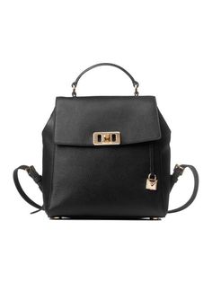 Michael Kors Women's Karson Medium Backpack Black 35S9GKRB6L. Modern Michael Kors Bags With Metal Hardware, Modern Leather Backpack With Gold-tone Hardware, Travel Backpack With Silver-tone Hardware, Modern Backpack With Gold-tone Hardware, Black Backpack With Gold-tone Hardware, Michael Kors Everyday Leather Backpack With Adjustable Strap, Michael Kors Backpack With Detachable Strap For Daily Use, Luxury Michael Kors Backpack With Detachable Strap, Michael Kors Backpack With Detachable Strap For Everyday Use