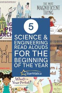 five science and engineering books for the beginning of the year