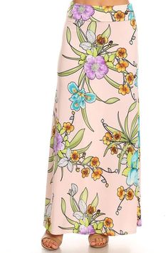 Floral printed high waist maxi skirt in an a-line silhouette with elastic waistband High Waist Maxi Skirt, Moa Collection, High Waisted Maxi Skirt, Maxi Skirt Dress, Style Inspiration Winter, Long Maxi Skirts, Styles Inspiration, Maxi Skirts, Womens Basic