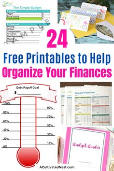 free printables to help organize your finance