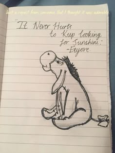 Eeyore Quotes Tattoo, Easy Winnie The Pooh Drawing, Disney Quote Drawings, Winnie The Pooh Drawings, Disney Tattoos Unique, Disney Tattoos Quotes