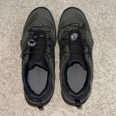 Green Adidas Shoes. Worn A Couple Times But Still In Really Good Condition!!! Green Adidas Shoes, Functional Green Gore-tex Running Shoes, Gore Tex, Adidas Shoes, Adidas Men, Athletic Shoes, Men's Shoes, Adidas, Man Shop