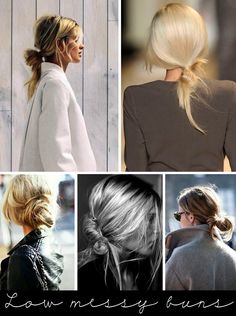 low, messy buns Low Messy Buns, Messy Buns, Fast Hairstyles, Different Hairstyles, Women's Hair, Hair Envy, Hairstyles For Women, Messy Hairstyles