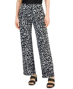 Alfani Petite Knit Wide Leg Pant Petite Knit, Statement Pants, Petite Shorts, Printed Wide Leg Pants, Sports Blazer, Wide Leg Pant, Matching Family Outfits, Family Outfits, Set Outfit