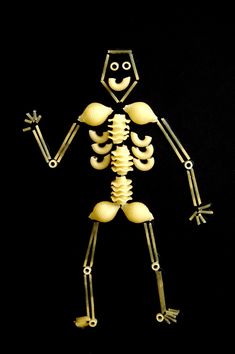 a skeleton is shown in the shape of a human figure