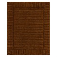 a brown rug with vertical stripes on it