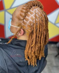 Women Dread Hairstyles, Traditional Loc Styles, Dreads Styles For Women Black Short, Dread Locs Styles For Women Locks, Loc Styles For Medium Length Locs, Dreadlock Colors, Short Dread Hairstyles For Women Black, Feminine Loc Styles