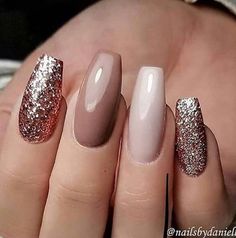 Nude Nail Polish, Gold Nail, Gel Nail Designs, Best Acrylic Nails, Matte Nails, Nail Polishes, Gel Manicure