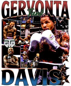 the poster for gervonta and davis's boxing match in las vegas