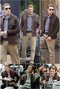 Steve Rogers Cosplay, Steve Rogers Outfit, Captain America Outfit, Avengers Fanfic, 1950s Jacket Mens, Cap America, Cargo Jacket Mens, Khaki Parka, Steven Grant