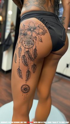 ✨ Explore stunning hip and thigh tattoo ideas for women! From delicate florals to bold tribal designs, find the perfect ink to enhance your curves and express your individuality. #HipTattoos #TattooIdeas #WomenWithTattoos #TattooInspiration Women’s Body Tattoo Design, Women’s Tattoo Ideas Hip, Thigh Tattoo Woman, Four Arms Tattoo, Upper Thigh And Hip Tattoo Women, Women’s Hip And Thigh Tattoos, Delicate Thigh Tattoo Women, Badass Thigh Tattoos For Women, Tattoo Ideas Hip Thigh Piece