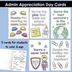 the back to school appreciation day cards