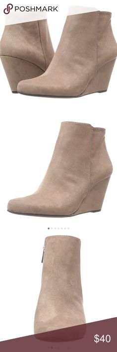 NWT Jessica Simpson wedge booties boots beige tan Nude/beige/tan/sand/brown booties by Jessica Simpson! New in box nib. Very cute fall fashion shoes!       Tags: nasty gal, free people, city, country, dolce vita, Aldo, coach, cute, trendy, kardashian, Jenner, 8.5 and 6.5 sizes, ankle zip up wedge heel, Rosie Jessica Simpson Shoes Ankle Boots & Booties Fall Fashion Shoes, Cute Fall Fashion, Boots Beige, Brown Booties, Kardashian Jenner, Wedge Heels, Boots Booties