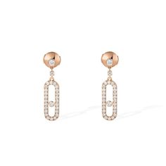 Messika Move Uno, Bvlgari Necklace, Designers Jewelry Collection, Pave Diamond Earrings, Indie Jewelry, Gold Light, Trendy Earrings, Diamond Stud, Diamond Earrings Studs