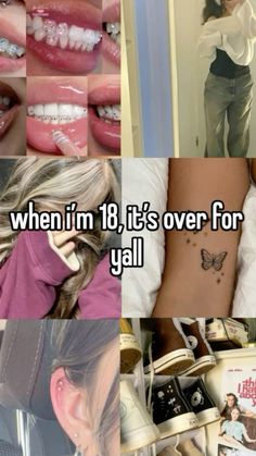 #stylish #girlswithtattoos #tattoos #gems #teeth #toothgem #style #hair #highlights #earrings #shoes #books #goviral #viral #viralpost #viralpins #teenfashionoutfits #teenager #tween Relatable Funny, Whisper Relatable, Glow Up Tips, Very Funny Pictures, Style Hair