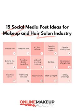 Hair Salon Marketing, Social Media Post Ideas, Social Media Content Ideas, Instagram Feed Planner, Media Makeup