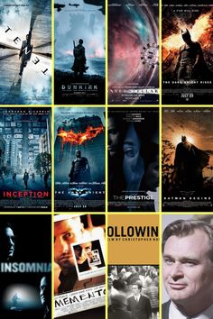 many movie posters are shown together in this collage, including batman and the dark knight rises