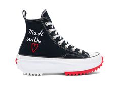 Converse High Tops Platform, Converse Platform, Converse Run Star Hike, Converse Run, Love Valentines Day, Run Star Hike, Converse Run Star, Girly Shoes, Converse Chuck Taylor All Star