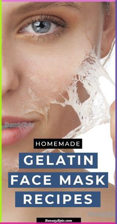 Gelatin face mask busts blackheads thus helps removing it. The mask cleanses your skin from the inside. How To Make Face Mask For Blackheads, Gelatin Mask For Blackheads, Gelatine Face Mask, Gelatin Face Mask Peel, Black Tea Mask Diy, Peal Off Face Mask Homemade, Black Tea Skinning Mask Diy, How To Make Jelly Mask At Home, Peel Off Face Mask Diy