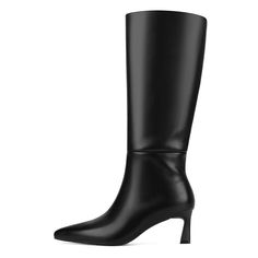 PRICES MAY VARY. 2.36" kitten heel boots are very stable and comfortable for your daily wear. The leather boots women are made of premium PU leather, breathable lining and padded insole for great comfort. The slouchy boots are designed with a wider shaft pull-on style, and a pointed toe gives its distinctly dynamic silhouette. Mid heel boots are timeless, chic, are modern tasteful srylish items, wear them all seasons with mini skirts, jeans, dresses. If you have any problem with the SOVANYOU sho Heel Knee High Boots, Kitten Heel Boots, Mid Heel Boots, Skirts Jeans, Slouchy Boots, Timeless Chic, Leather Boots Women, Wide Calf, Boots Women