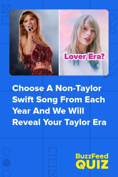 the cover for taylor swift's album, choose a non - taylor swift song from each year and we will reveal your taylor era