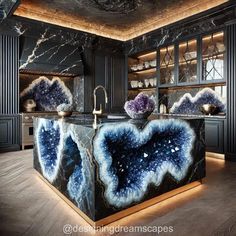 Luxury Mineral Crystal Kitchen Islands: A Stunning Fusion of Functionality and Artistry