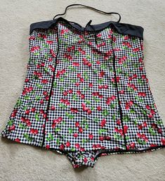 Great shopping ideas for Bettie Page Pin Up Black White Gingham Cherry Print 1pc Women's Swimsuit Sz 26W, Womens Clothing Betty Page Costume, Weird Aesthetic, Betty Page, Ladybug Print, Retro Swim, Fashion Bible, Women's Swimsuit, Crazy Outfits, Swimsuit Design