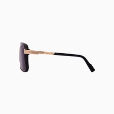 Cazal 682 Sunglasses provide superior sun protection. The sleek, black frames feature silver and gold accents for a stylish look. The UV400 lenses offer 100% protection from UVA and UVB rays to keep your eyes safe. More Details Glass Width: 2.24 Glass Height: 2.05 Web Width: 0.71 Frame Lenght: 5.51 Color: Black Silver Gold Style: CAZAL-682-001 Sleek Black Sunglasses With Metal Frame, Elegant Aviator Shield Sunglasses With Gradient Lenses, Matte Black Sunglasses With Uv Protection For Formal Occasions, Matte Black Sunglasses With Gradient Lenses For Formal Occasions, Formal Black Sunglasses With Metal Frame, Luxury Shield Sunglasses With Uva Protection For Formal Occasions, Luxury Shield Sunglasses With Uva Protection For Formal Events, Modern Shield Sunglasses With Mirrored Lenses For Formal Occasions, Elegant Black Sunglasses With Metal Frame