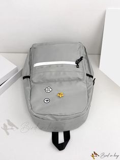 Bird in Bag - School Backpack for Middle and High School Students, Durable and Casual Design for Boys and Girls, Travel Backpack for Women and Men with Gray Standard Backpack For School, Standard Gray Backpack For School, Portable Gray Backpack For School, Backpack For Women, Bag School, School Backpack, Classic Backpack, Casual Design, School Students