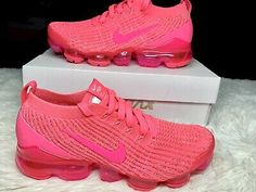 Nike Air Vapormax Flyknit 3 Triple Digital Hyper Pink Bright Infrared Women Sz 7 Pink Breathable High-top Sneakers, Pink High-top Mesh Running Shoes, Pink Breathable Sneakers For Jogging, Pink Mesh Sneakers For Sports, Pink Casual Sneakers For Sports, Casual Pink Sneakers For Sports, Pink Sneakers With Air Cushioning For Jogging, Pink Running Sneakers Sportswear, Pink Sportswear Sneakers For Running