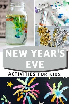 new year's eve activities for kids to do with fireworks and watercolors