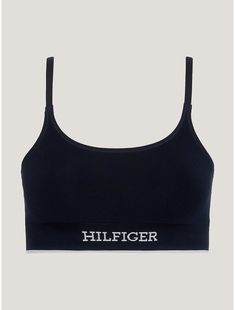 Tommy Hilfiger women’s underwear. Made from soft stretch fabric for a smooth, comfortable fit, our bralette features a logo chest band and slim adjustable shoulder straps.  Material: 82% Sustainable Viscose, 13% Polyamide, 5% Elastane. Light Support Sports Bra With Minimal Stretch, Seamless Medium Support Nursing Bra, Comfortable Nursing Bra With Medium Bust Support, Loungewear Sports Bra With Removable Pads, Medium Support Nursing Bra, Tommy Hilfiger Women, A Logo, Shoulder Straps, Bralette